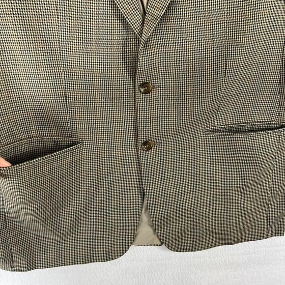 Lauren Ralph Lauren Sport Coat Men's Size 44R Houndstooth Two Button Wool - Picture 3 of 11